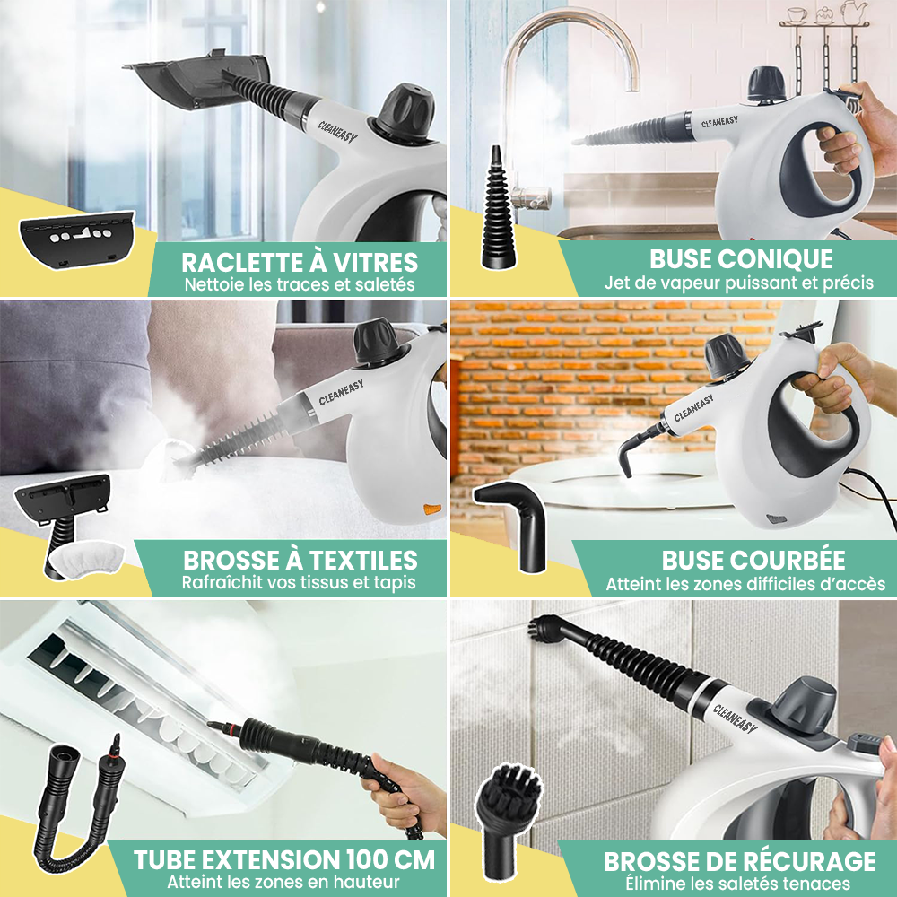 Nettoyeur Vapeur à Main Multifonctionnel