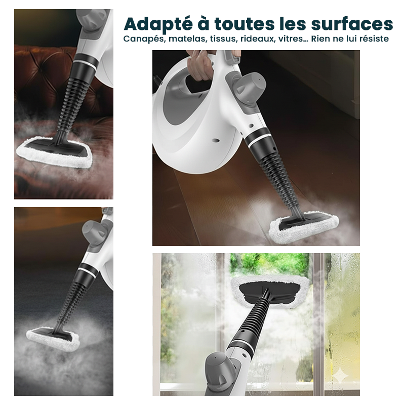 Lot de 3 Chiffons en Microfibre pour Nettoyeur Vapeur
