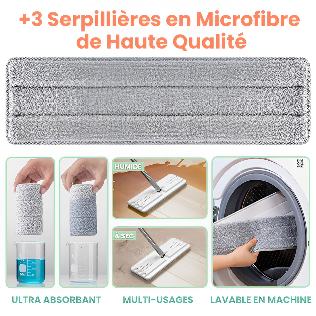 Serpillère microfibre Mop Cactus de qualité professionnelle Serpillère microfibre Mop Cactus de qualité professionnelle